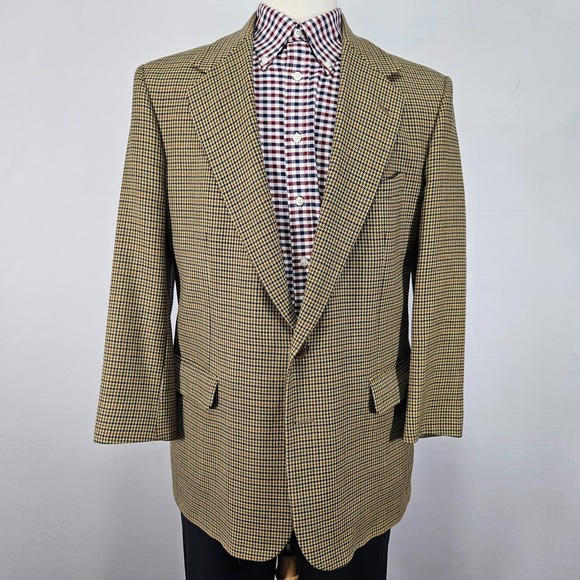 Coorbin Other - Coorbin Men's Sport Coat Blazer Two Button Houndstooth multi-color wool 42S